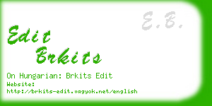 edit brkits business card